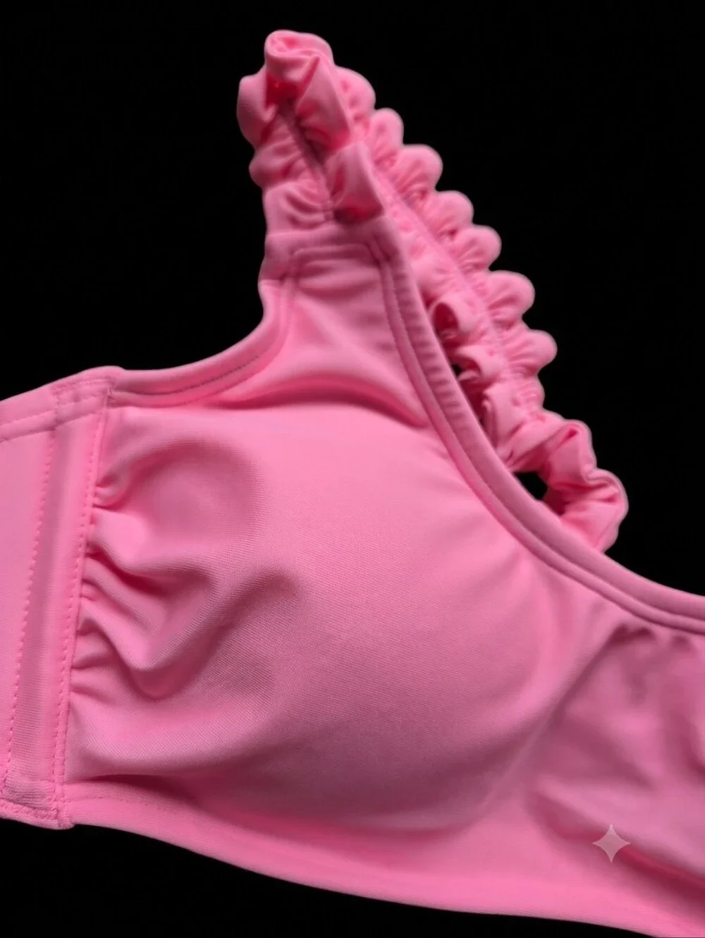 wild fable Pink Ruffle Strap Bikini